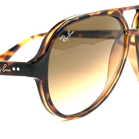 Ray-Ban Cat 5000 Aviator RB4125 Havana Gradient Brown 710/51 59-13-140 - Picture 12 of 14